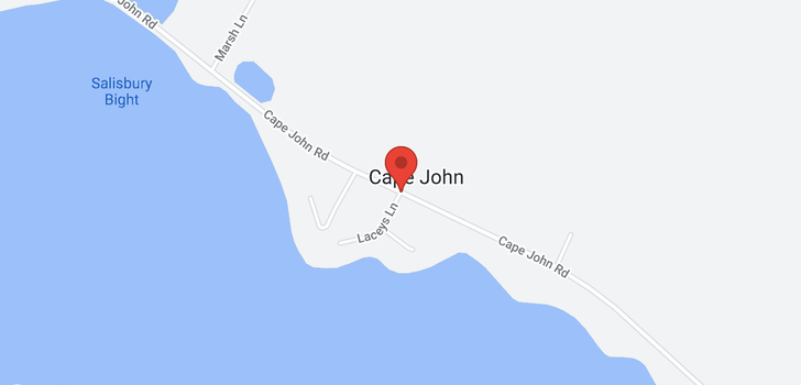 map of 912 Cape John Road